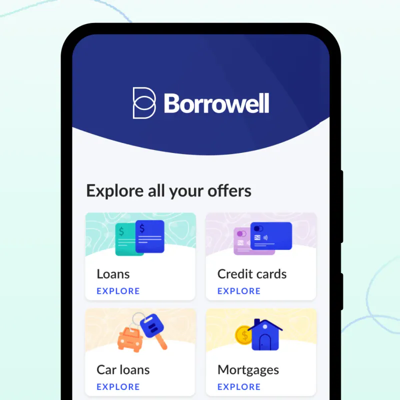 Borrowell product preview — referral codes and offers on referraldrop