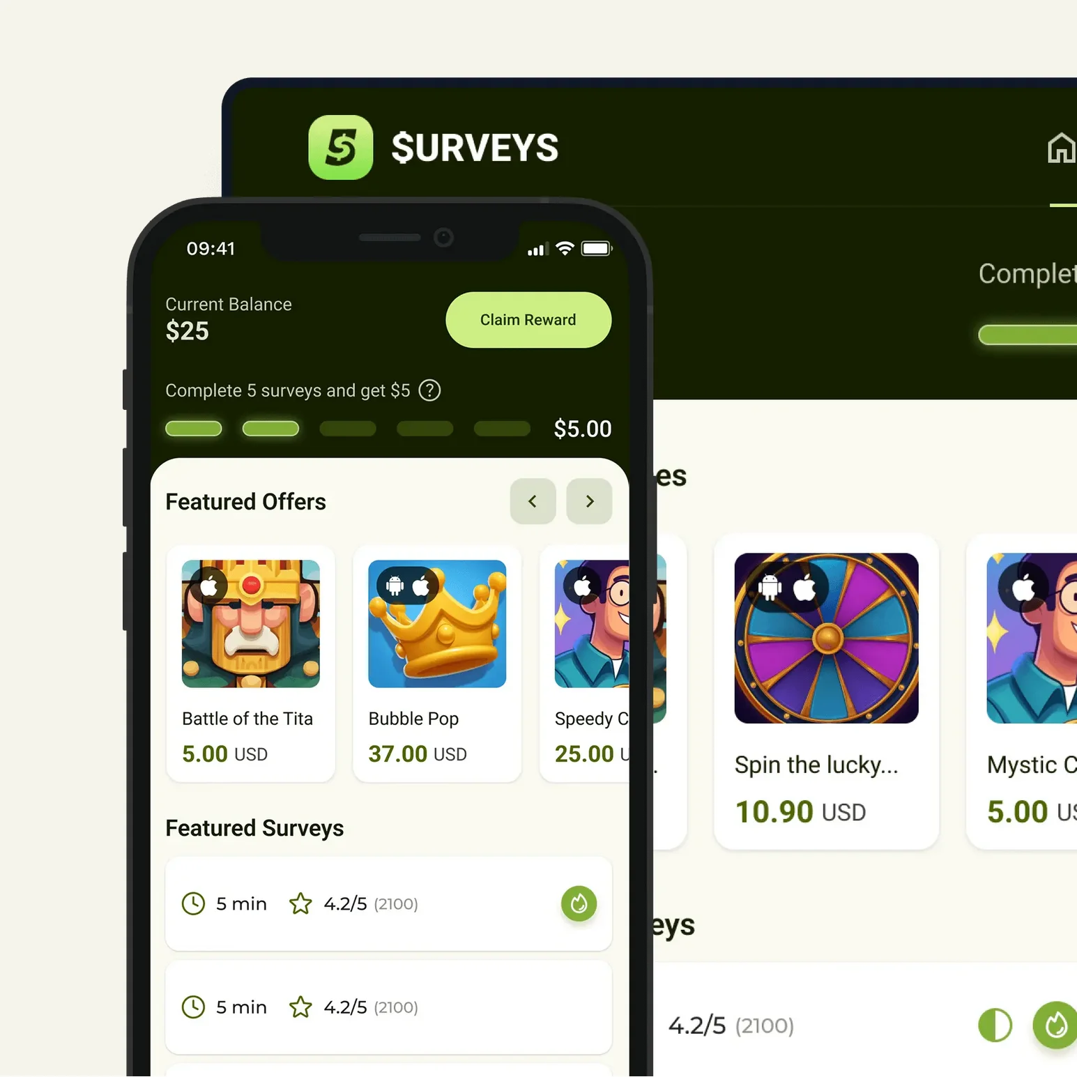 Five Surveys preview