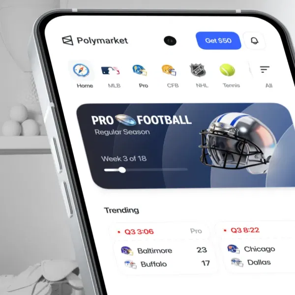 Polymarket product preview — referral codes and offers on referraldrop